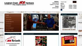 What Langhamcreekace.com website looked like in 2019 (4 years ago)