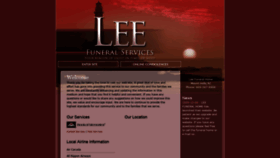 What Leefuneralservice.com website looked like in 2019 (4 years ago)