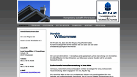 What Lenz-immobilien.com website looked like in 2019 (4 years ago)