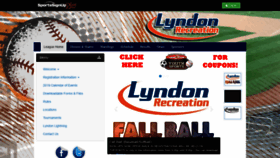 What Lyndonrecreation.org website looked like in 2019 (6 years ago)