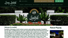 What Livinglandfall.com website looked like in 2019 (4 years ago)
