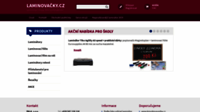 What Laminovacky.cz website looked like in 2019 (4 years ago)