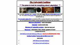 What Labyrinths.org website looked like in 2019 (4 years ago)