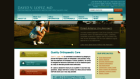 What Lopezortho.com website looked like in 2019 (4 years ago)