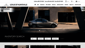 What Lexusofhuntsville.com website looked like in 2019 (4 years ago)