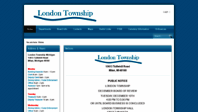 What Londontwp.org website looked like in 2019 (4 years ago)