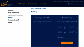 What Laguardiaparking.com website looked like in 2019 (4 years ago)