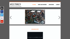 What Luskogalerie.com website looked like in 2019 (4 years ago)