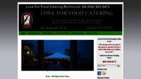 What Loveforfoodcatering.com website looked like in 2019 (4 years ago)