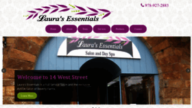 What Laurasessentials.com website looked like in 2019 (4 years ago)