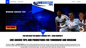 What Livesoccer.tips website looked like in 2019 (4 years ago)