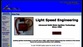 What Lightspeed-aero.com website looked like in 2019 (4 years ago)
