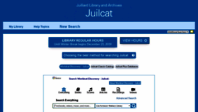 What Library.juilliard.edu website looked like in 2019 (4 years ago)
