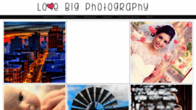 What Lovebigphotography.com website looked like in 2019 (4 years ago)