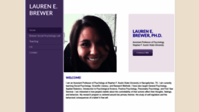 What Laurenebrewer.com website looked like in 2019 (4 years ago)
