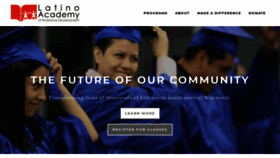 What Latinoacademywi.org website looked like in 2019 (4 years ago)