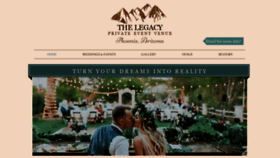 What Legacyweddingsandevents.com website looked like in 2019 (4 years ago)