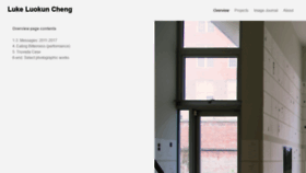 What Lukecheng.co website looked like in 2019 (5 years ago)