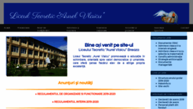 What Liceulteoreticaurelvlaicu.ro website looked like in 2019 (4 years ago)