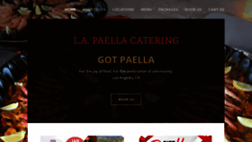 What Lapaellacatering.com website looked like in 2019 (4 years ago)