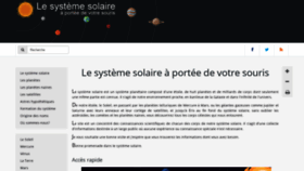 What Le-systeme-solaire.net website looked like in 2019 (4 years ago)