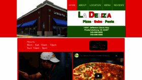 What Ladeliziapizza.com website looked like in 2019 (4 years ago)