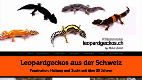 What Leopardgeckos.ch website looked like in 2019 (4 years ago)