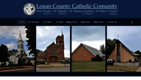 What Logancountycatholic.org website looked like in 2019 (4 years ago)