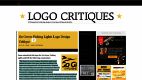 What Logocritiques.com website looked like in 2019 (4 years ago)