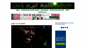 What Letsplaybassguitar.com website looked like in 2019 (4 years ago)