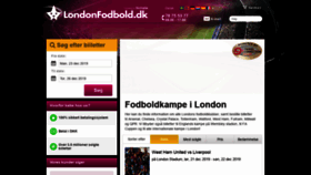 What Londonfodbold.dk website looked like in 2019 (4 years ago)