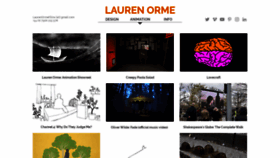 What Laurenorme.com website looked like in 2019 (4 years ago)