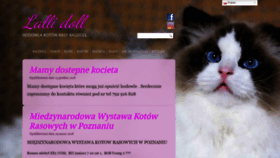 What Lallidoll.pl website looked like in 2019 (4 years ago)