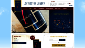 What Lovingstonwinery.com website looked like in 2019 (4 years ago)
