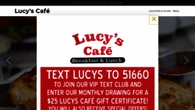 What Lucyscaferestaurant.com website looked like in 2019 (4 years ago)
