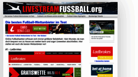 What Livestreamfussball.org website looked like in 2019 (4 years ago)