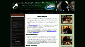 What Lakelandandoverschool.org website looked like in 2019 (4 years ago)