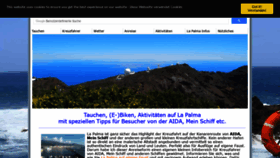 What La-palma-tauchen.de website looked like in 2019 (4 years ago)