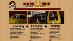 What Luckydogretreat.com website looked like in 2019 (4 years ago)