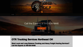 What Lonewolftransportation.com website looked like in 2019 (4 years ago)