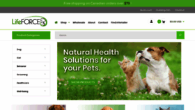 What Lifeforcepet.com website looked like in 2019 (4 years ago)