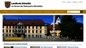 What Landkreis-eichstaett.de website looked like in 2019 (4 years ago)