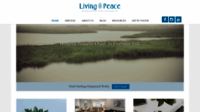 What Living-peace.com website looked like in 2019 (4 years ago)