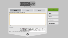 What Links2.me website looked like in 2019 (4 years ago)