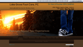 What Lakegrovefootcare.com website looked like in 2019 (6 years ago)