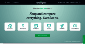 What Lendingtree.com website looked like in 2019 (4 years ago)
