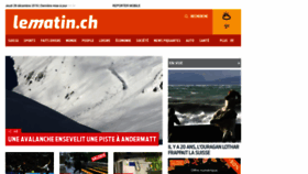 What Lematin.ch website looked like in 2019 (4 years ago)