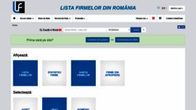 What Listafirme.ro website looked like in 2019 (4 years ago)