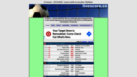 What Livescore.cz website looked like in 2019 (4 years ago)