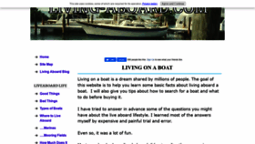 What Living-aboard.com website looked like in 2019 (4 years ago)